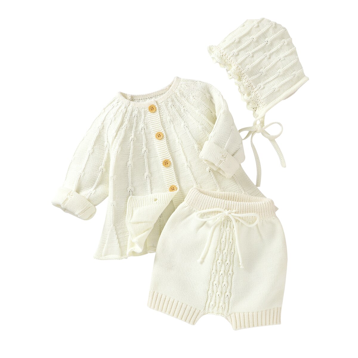 Enfants bébé fille tricot chandails Cardigan Simple couleur uni Simple boutonnage une ligne ample Version printemps automne vêtements: C / 12M