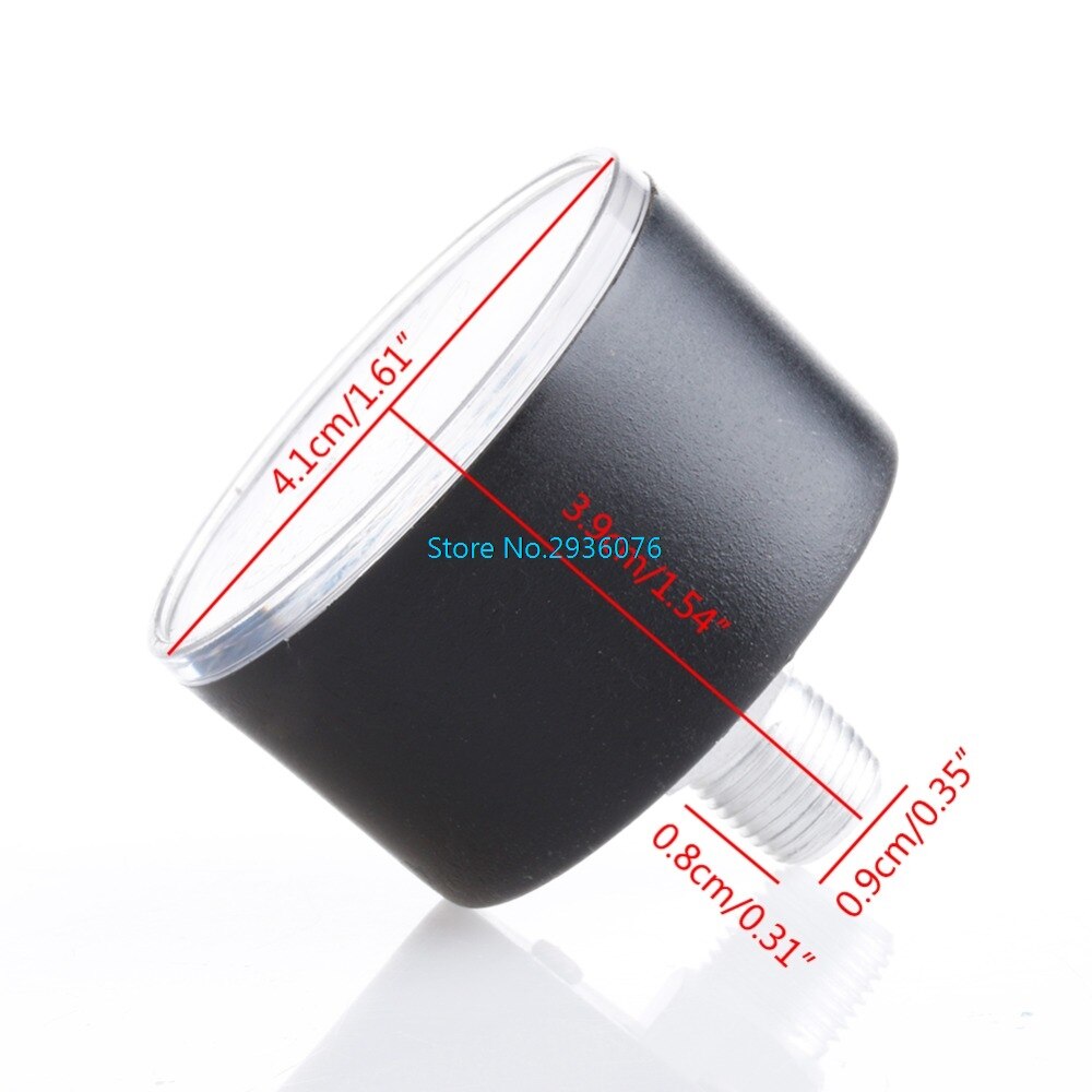 Air Compressor Gauge Pneumatic Hydraulic Fluid Pressure Gauge 0-12Bar / 0-170PSI