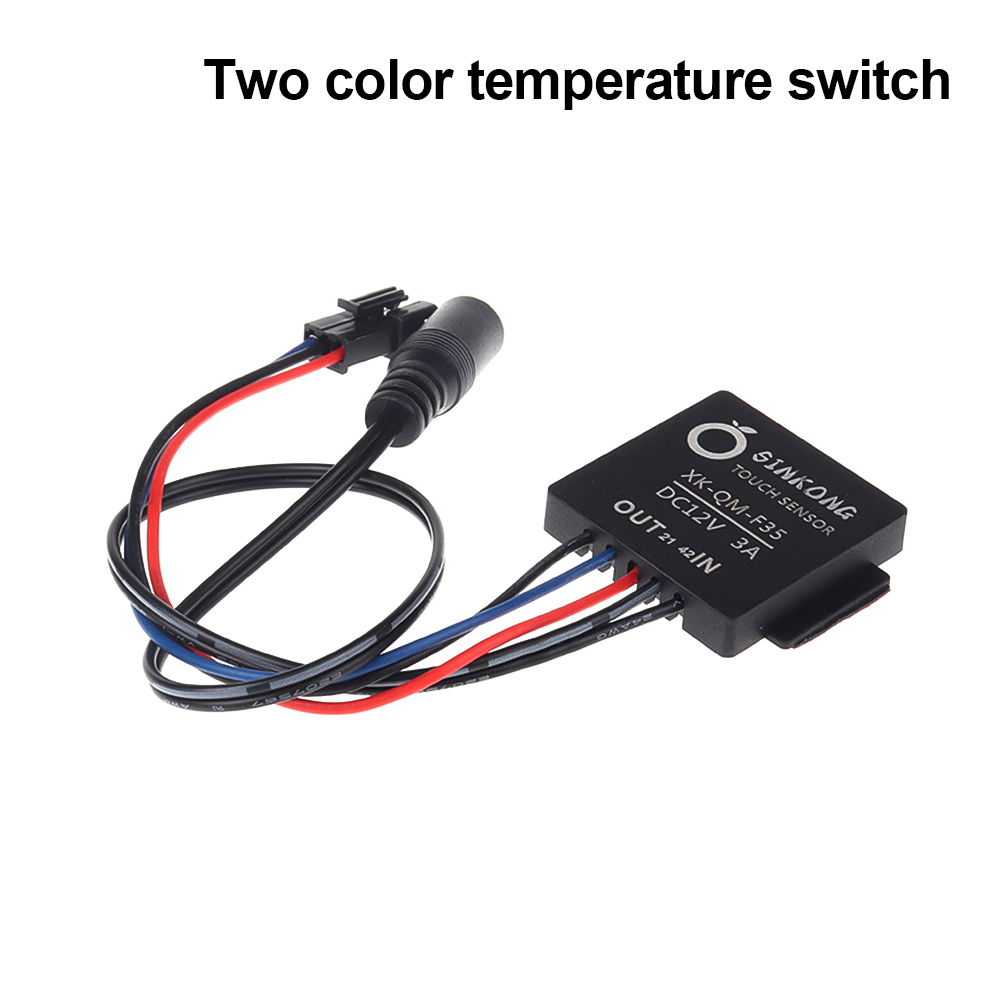 Przełącznik lustro łazienkowe 12V przełącznik z czujnikiem dotykowy do światła Led podwójny kolor temperatury nieskończone ściemnianie włącznik z czujnikiem dotykowego: Bundle2