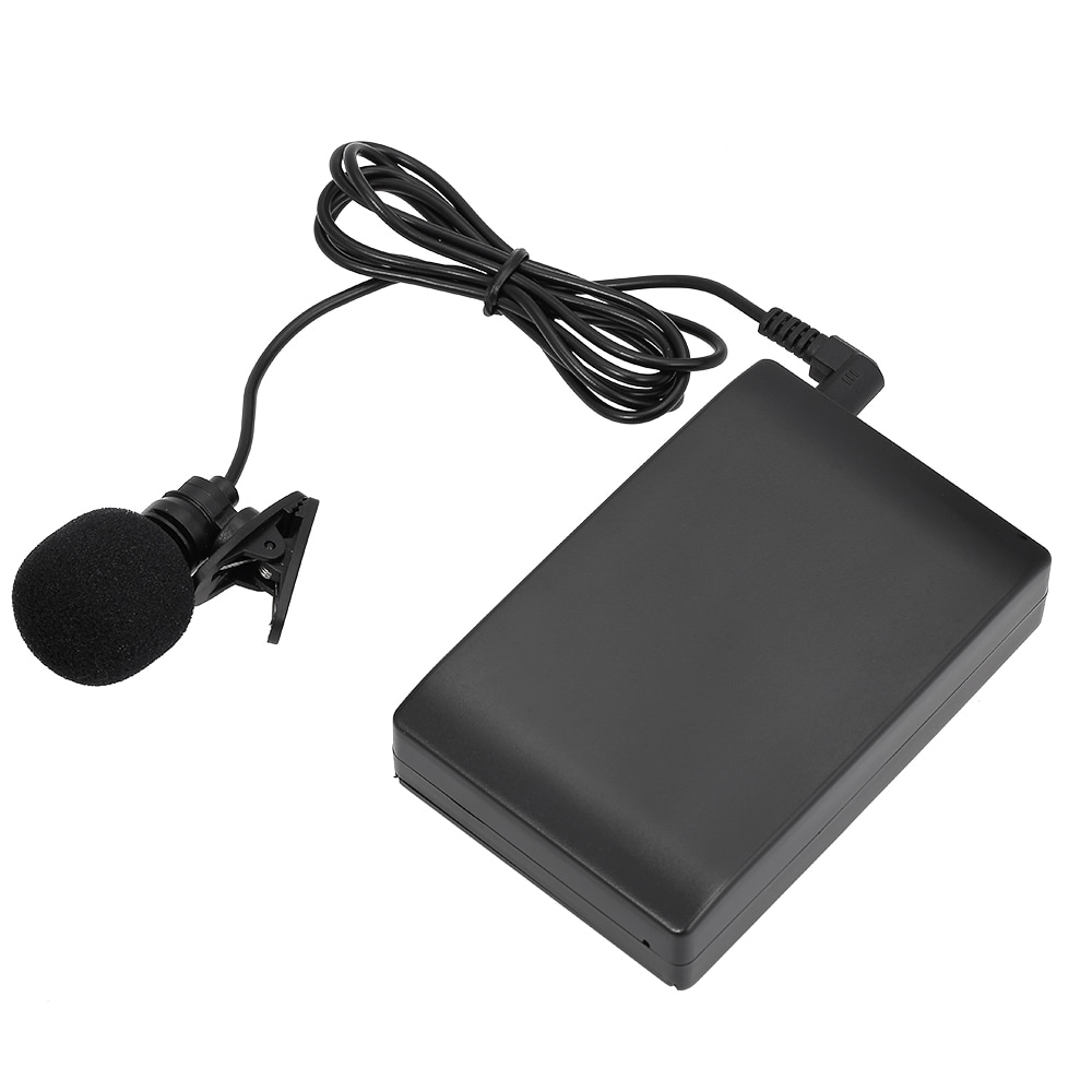 Mini Draadloze Clip-on FM Microfoon Lavalier Mic System Voice Versterker Zender Ontvanger 6.5mm Out voor Conference Speech