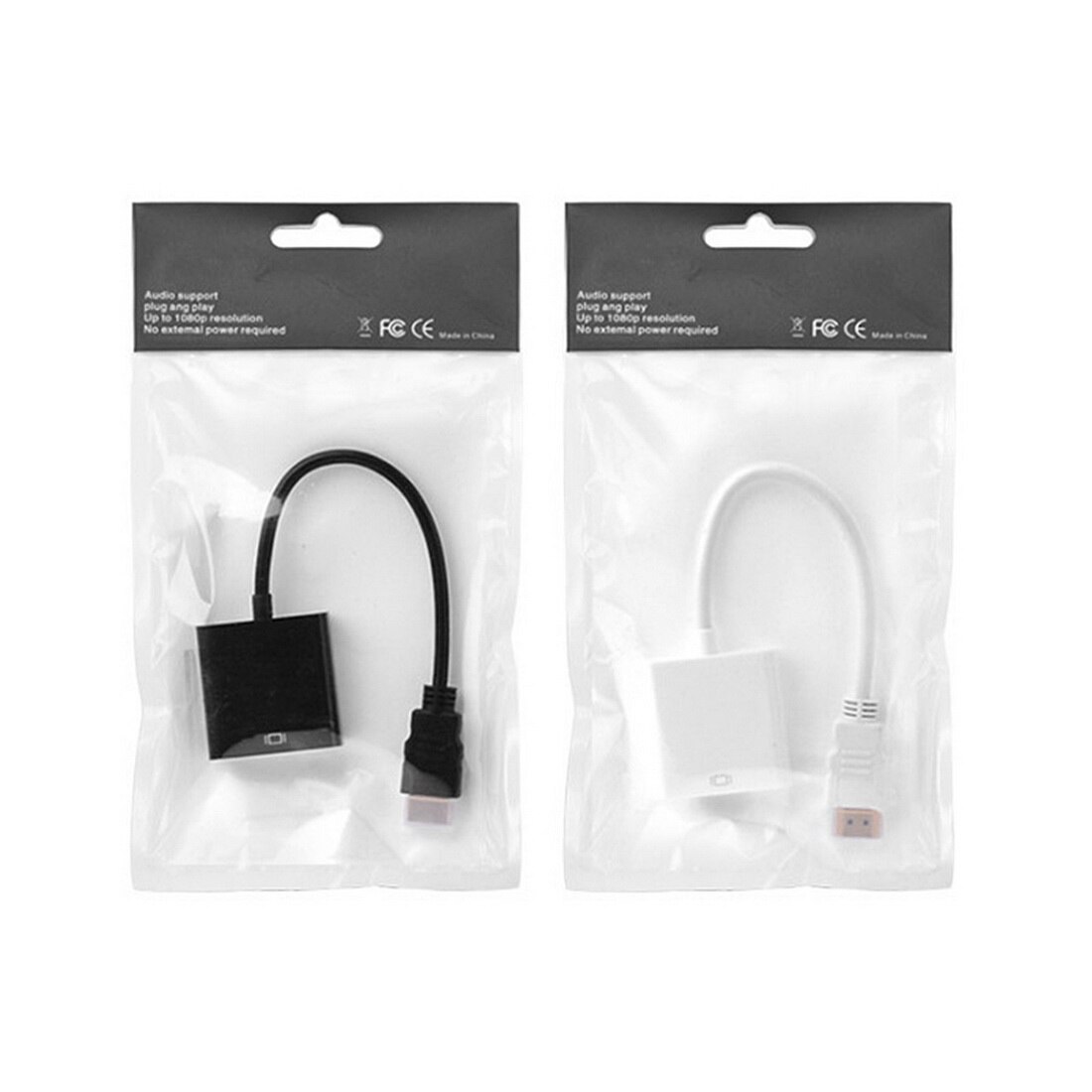 1080P HDMI To VGA Adapter Digital To Analog Converter Cable For Xbox PS4 PC Laptop TV Box To Projector Displayer HDTV