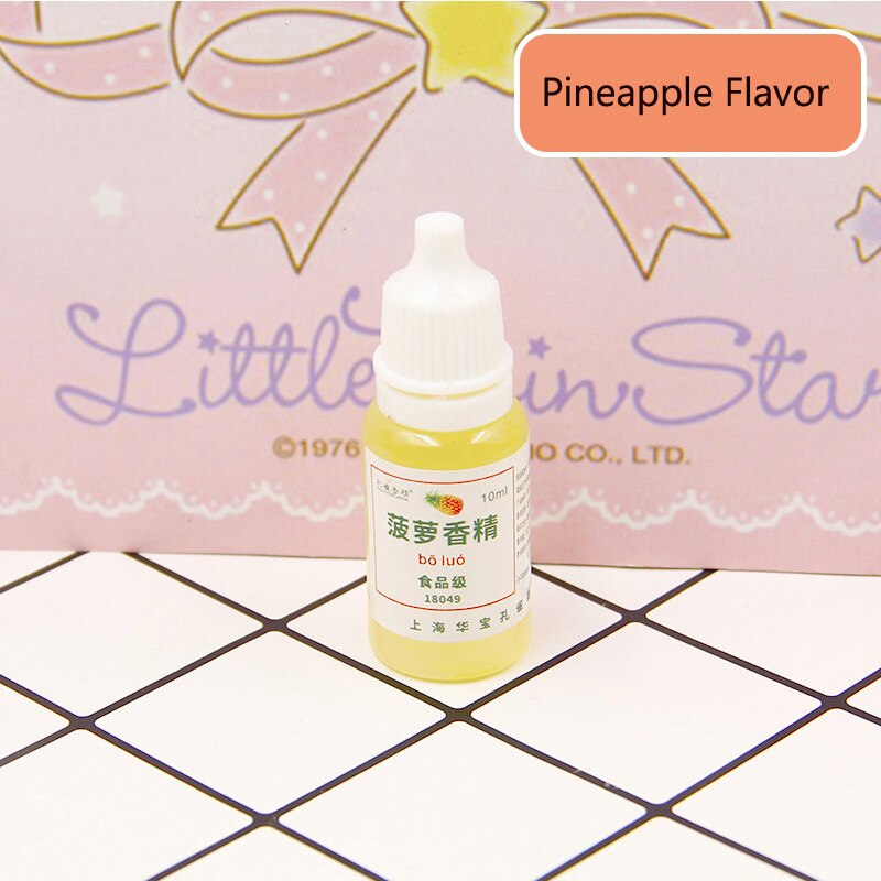 10ML Geschmack für Schleim Modellierung Ton DIY Pädagogisches Spielzeug für Kinder Kinder Kreative Machen Ihre Schleim Geruch Süße Scheiben aromen: Pineapple Flavor