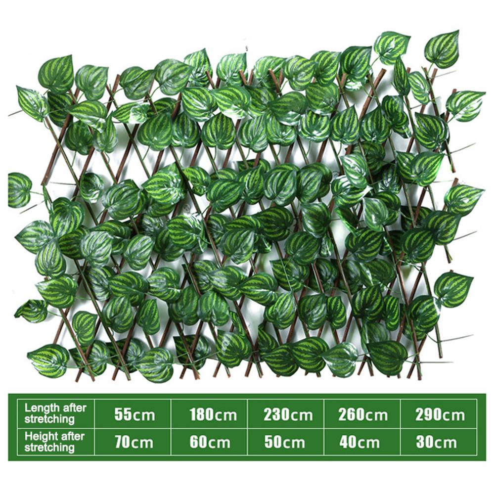 Uitbreidbaar trellis hekwerk, intrekbaar hekwerk, kunsttuinplantenhekwerk, uv-beschermd privacyscherm voor tuinhekwerk, achtertuin: B