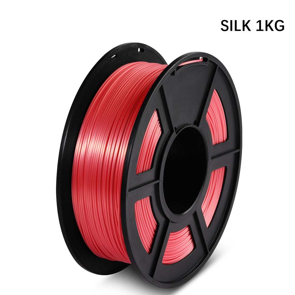 PLA Filament pla silk sffect 1KG For 3D Printers Filament 1.75MM 330M 2.2lbs Silk Texture Refills Biodegradable Material: SILK-WATERMELON RED