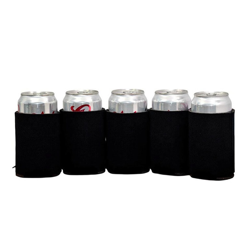 10 stk neopren øl dåsekøler drikke kop flaske ærme isolator wrap cover hvid
