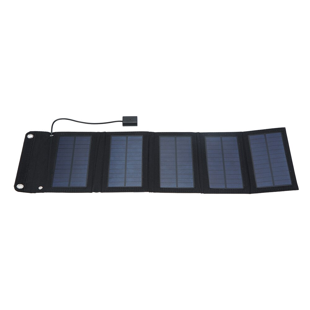 20w soloplader foldbart solpanel med 2 usb-porte vandtæt campingrejser kompatibel til iphone og android-smartphones