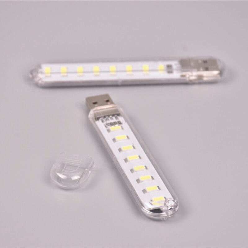 Фонарик Mini USB Gadget LED Libro de La Luz luces DC5V 8 LEDs de ordenador portátil noche USB Gadget iluminación para PC portátil
