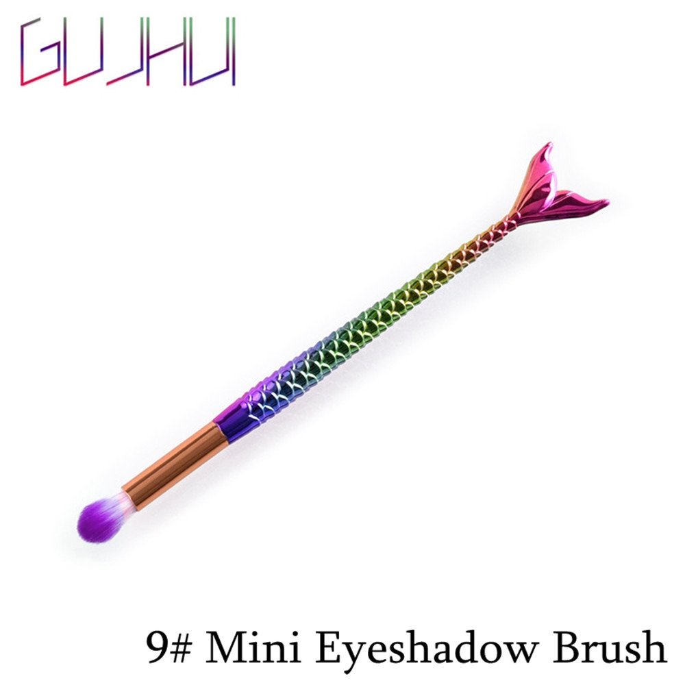 1PC beauté maquillage trousse à outils sirène queue de poisson pinceaux de maquillage Pro fard à paupières visage Contour fond de teint correcteur Blush brosse cosmétique: m09 M Eyeshadow B