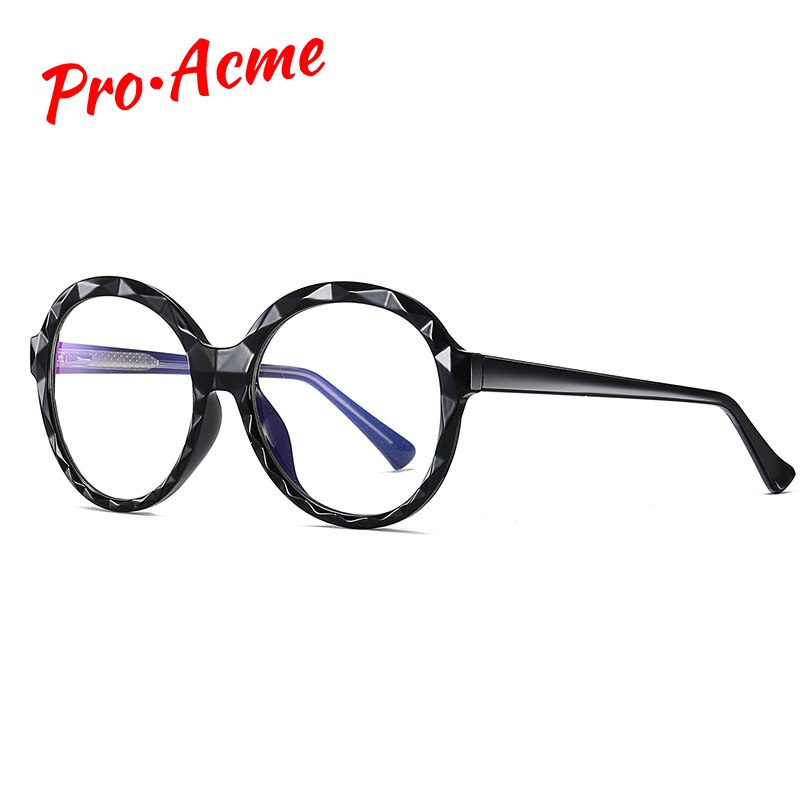 Pro acme  tr90 bågar runda blått ljus blockerande glasögon dam dator glasögon anti blått ljus glasögon lentes luz azul  pc1515