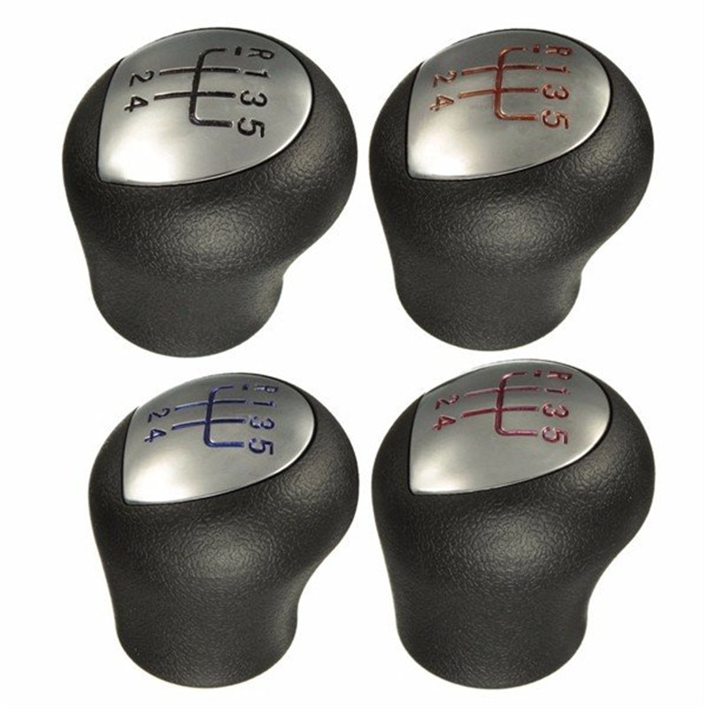 Perilla de palanca de cambios para coche Renault Megane Clio II 2 MK2 172 182 RS Sport cromado MT, palanca de cambios, bolígrafo, brazo, POMO de bola