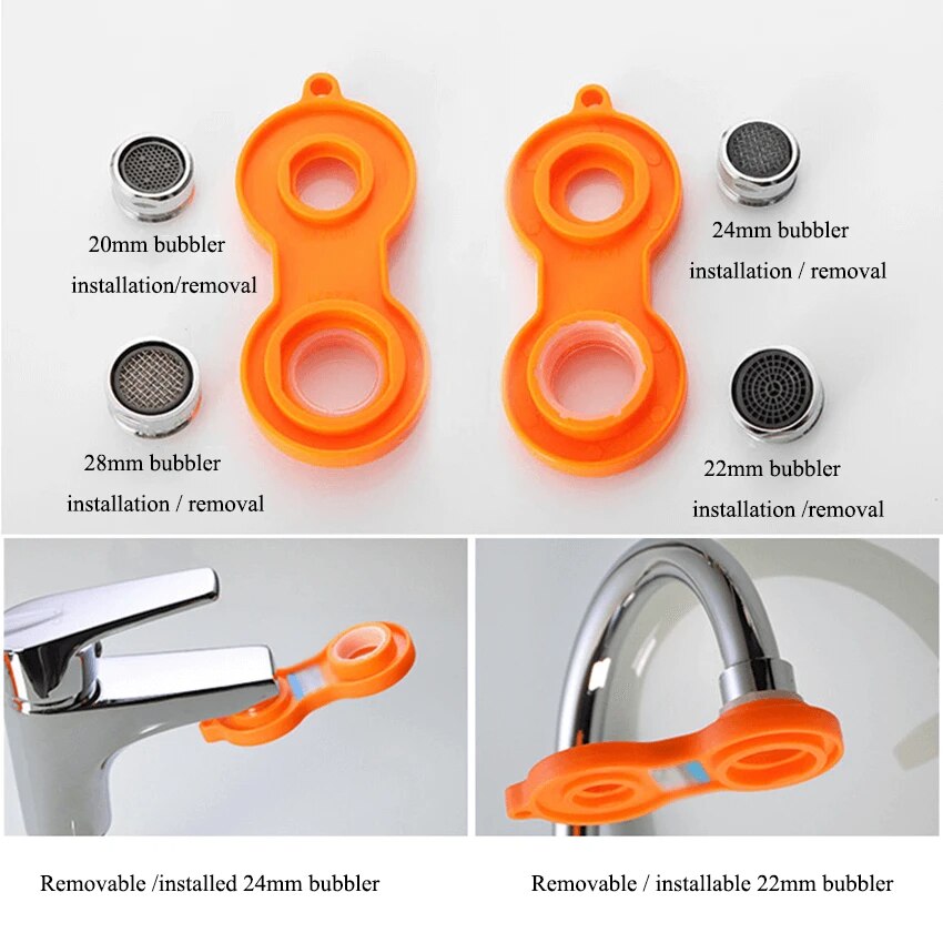 1Pc Universele Kraan Waskolf Moersleutel Water Outlet Sleutels Badkamer Wastafel Kraan Tap Beluchter Waskolf Demontage