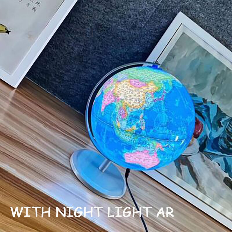 High Definition AR With Light Globe For Chinese And English World Map Geography Teaching Equipment For Students: D