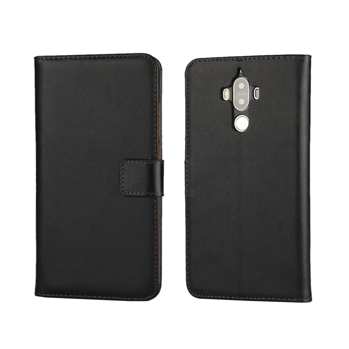 Funda de cuero Pu para Huawei Mate 9, funda protectora Retro con tapa, para Huawei Ascend Mate 9 GG: Negro / Only Case