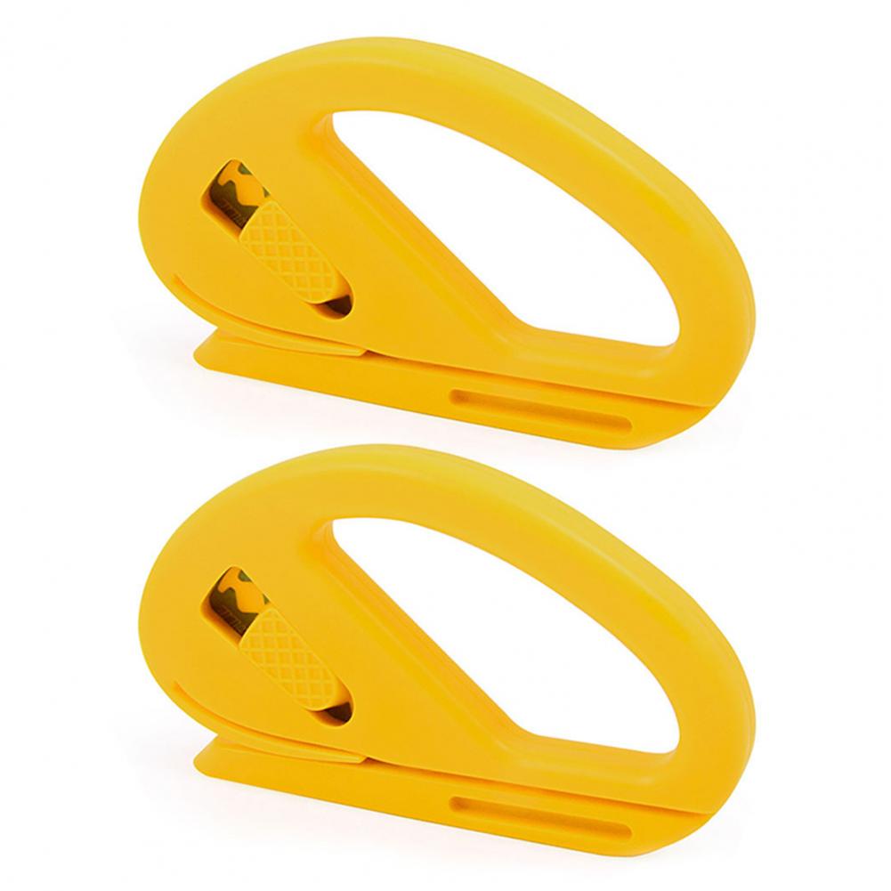 Coupe-papier d'emballage Snitty, coupe-Film vinyle de sécurité, outil de coupe en Fiber de carbone, coupe-enveloppe, outils de teinte pour fenêtre de voiture, 1/2 pièces: Marron