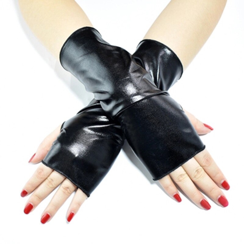 Gants De Conduite Mi-doigt En Cuir Véritable - Noir - Taille Unique Homme - Neuf Avec étiquettes