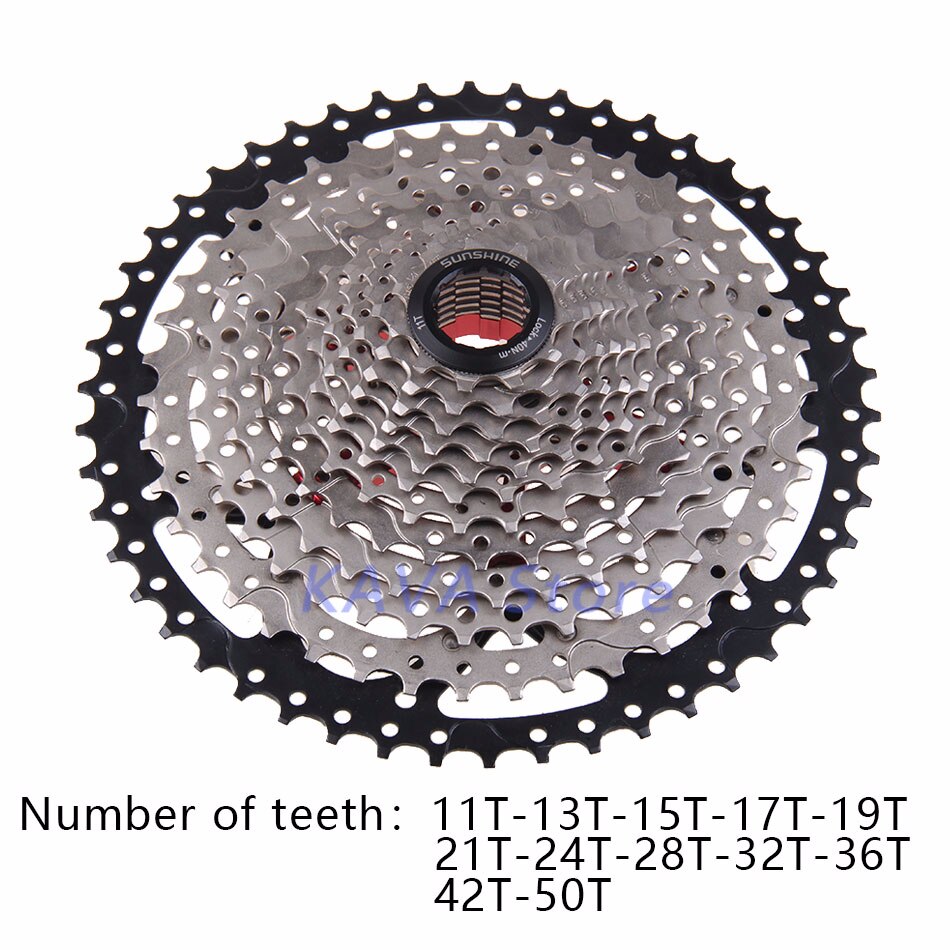 Sunshine 12 S 11-50T 12 Speed Freewheel Mountainbike Bmx Cassette Vliegwiel Fiets Accessoires Compatibel