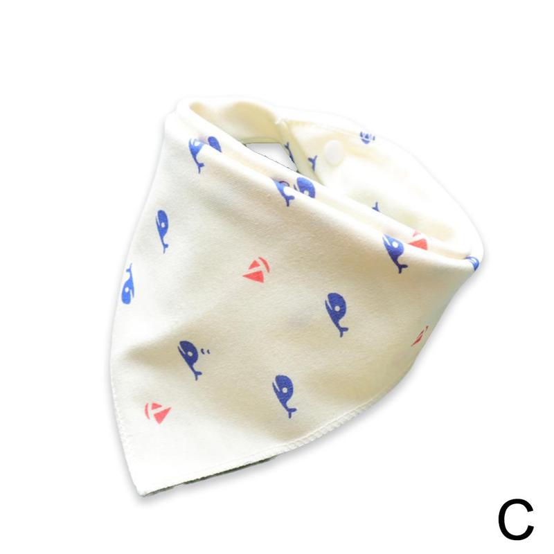Slabbers Dubbele Katoen Slabbetjes Cartoon Animal Gedrukt Kleding Katoen Bib Handdoek Voeden Bandana Speeksel Patroon Schort V9u4: C