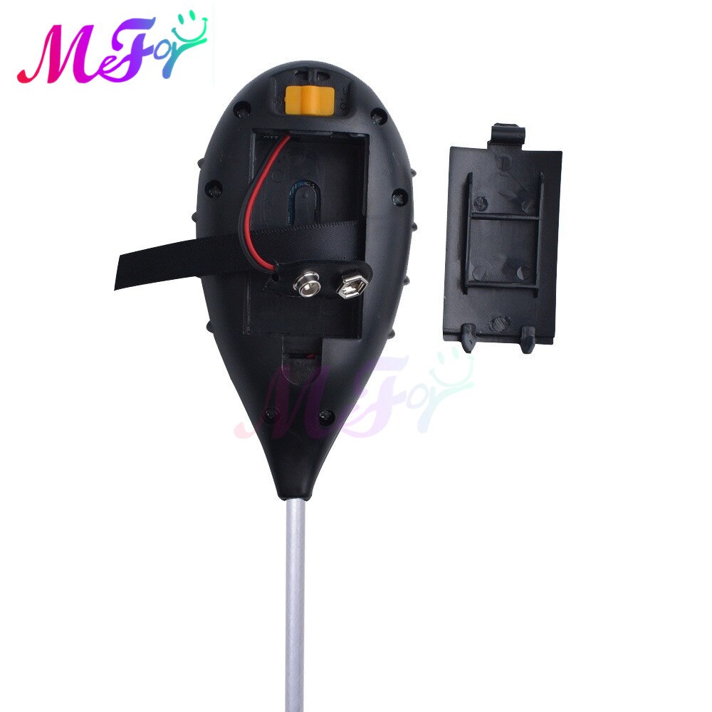 4 In 1 Digital PH Meter Soil Moisture Monitor Temperature Sunlight Tester For Gardening Plants Farming With Blacklight