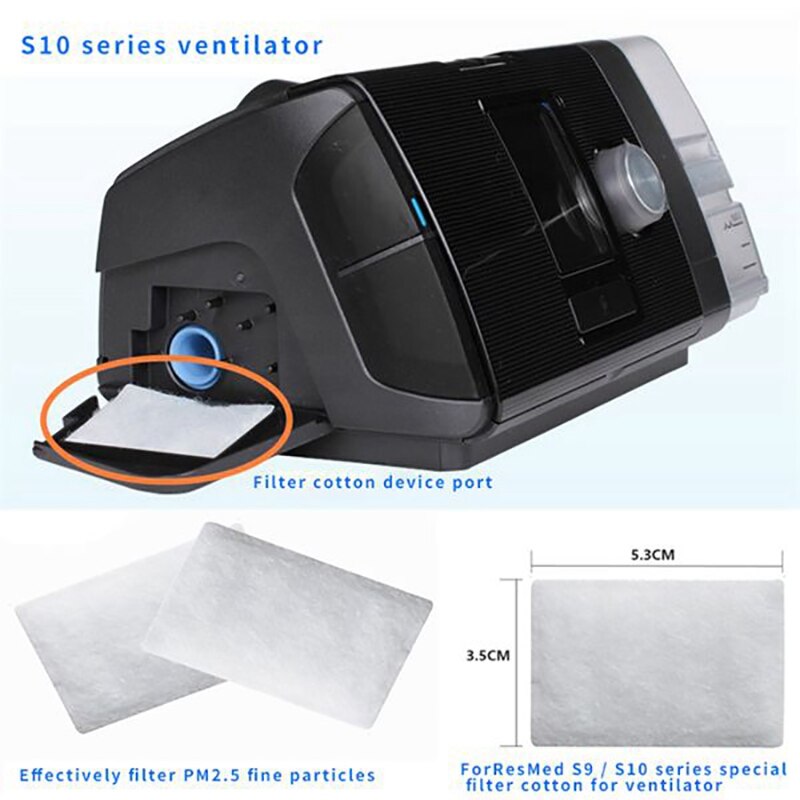 Filtros de aire desechables, repuesto Universal Premium para ResMed AirSense 10 AirCurve10 S9, 30 Uds.