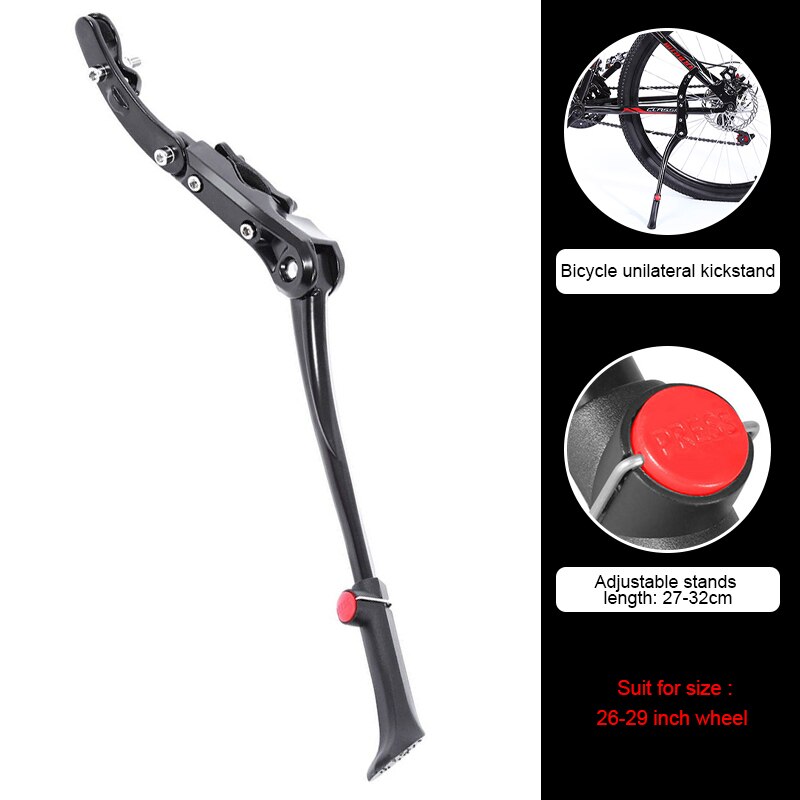 2 Legs Stand Center Mount Double Leg Parking Rack Bike Kickstand Adjust Height fits most 24" 26" 28" Bicycle: F