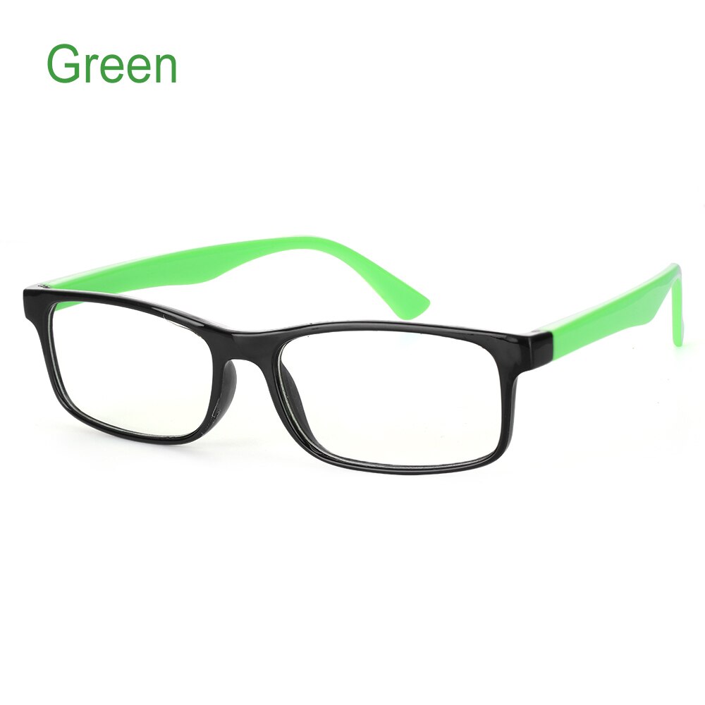 1pc anti-blå lys briller stråling blokerende briller computer beskyttelsesbriller anti-uv  uv400 flade spejl briller til mænd kvinder: Grøn
