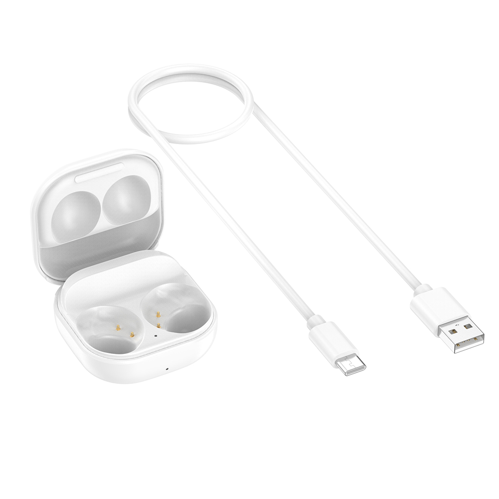 Replacement Wireless Earphone Charging Box for Samsung Galaxy Buds 2 SM-177 Earbuds Charger Case Cradle White
