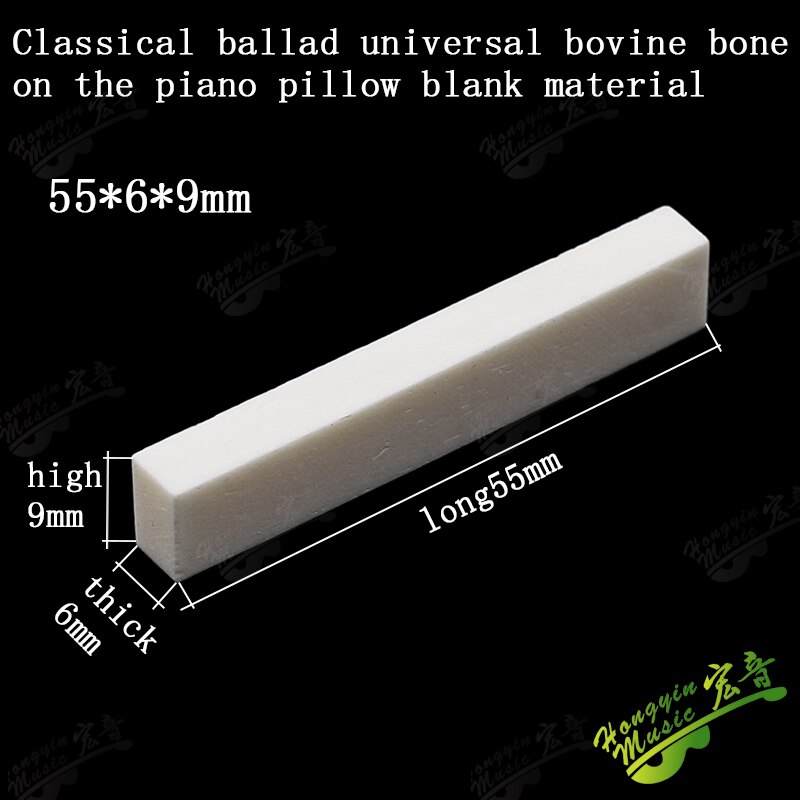 1 SET Ox bone 6 String Guitar Bridge Saddles Part For Folk Acoustic Guitar single saddle 72mm 74mm 76mm 80 100mm 43mm nut blank: 55MM x 6MM x 9MM