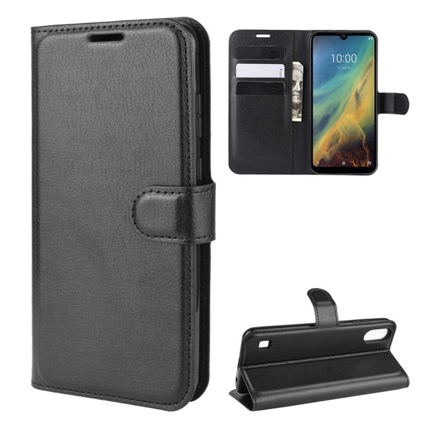 Funda de cuero tipo billetera para ZTE Blade A5 , funda de teléfono plegable de piel con soporte,