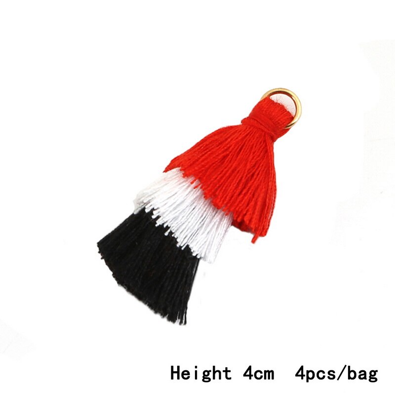 Nieuwste 3 lagen polyester katoenen kwastjes bedels voor oorbellen ketting sieraden doe-het-zelf bevindingen maken rugzak decoratie: 05