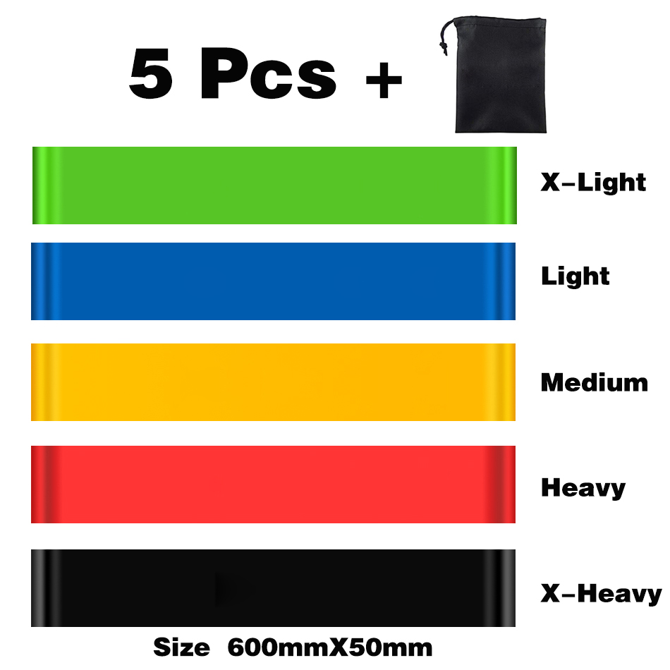 WOSWEIR Elastic Resistance Bands Yoga Training Gym Fitness Gum Pull Up Assist Rubber Band Crossfit Exercise Workout Equipment: SKY BLUE