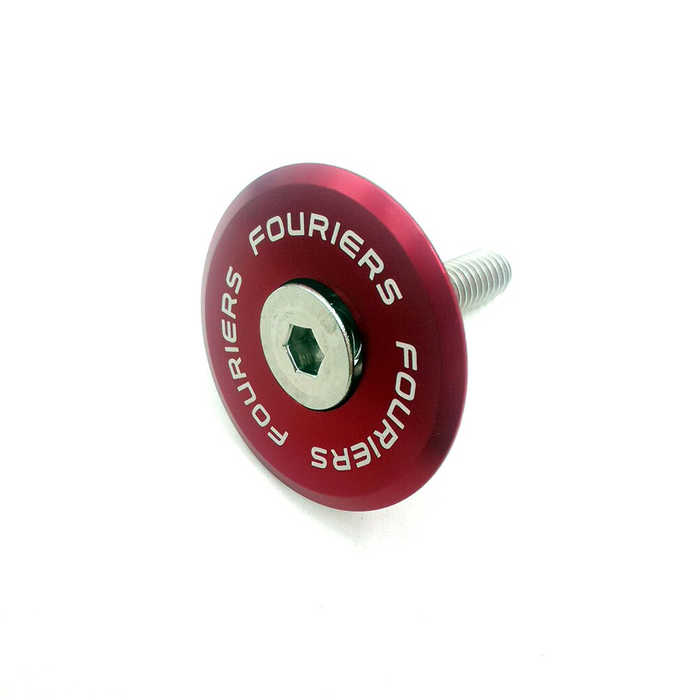 Fouriers Road Bicycle Stem Top Cap Headset Cover with Bolt Apply to 28.6mm 1 1/8" Front Fork Head Tube Cycling Headset Top Cap: New Red