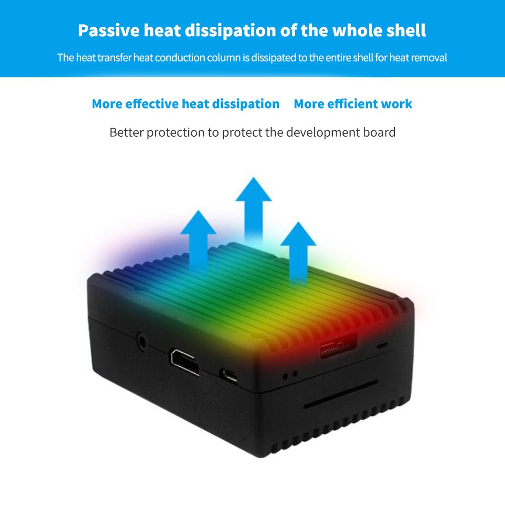 Voor Raspberry Pi 3 Model B Aluminium Case Passieve Koeling Shell Metalen Behuizing Warmteafvoer Voor Raspberry Pi 3B/3B +