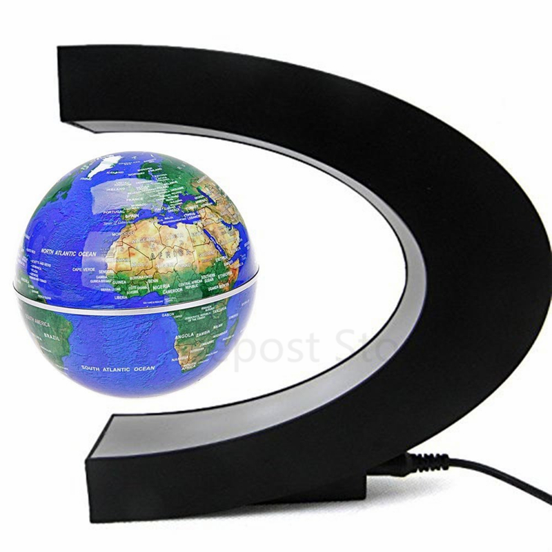 Globo de levitación magnética, suministros escolares, mapa del mundo, Bola de luces LED, iluminación colorida, decoración del hogar, oficina, luces