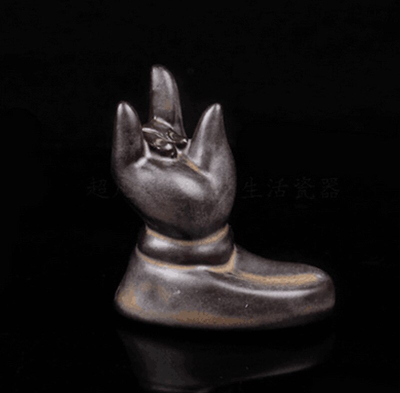 The Mini Backflow Incense Burner Ceramic Cone Censer Small Tearoom Ornaments Sandalwood Burners Incense Base for Home Decor: A mini Bergamot