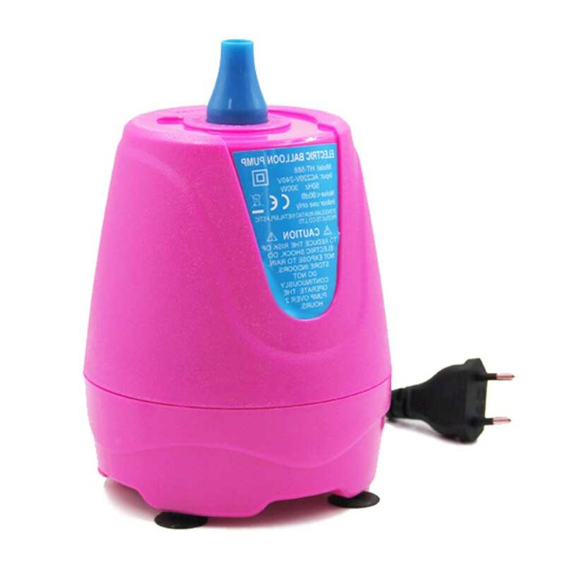 Auporo Eu Plug Dubbele Gat Ac Opblaasbare Elektrische Balloon Pump Air Ballonnen Pomp Elektrische Verjaardag Ballon Pomp Inflator: Default Title