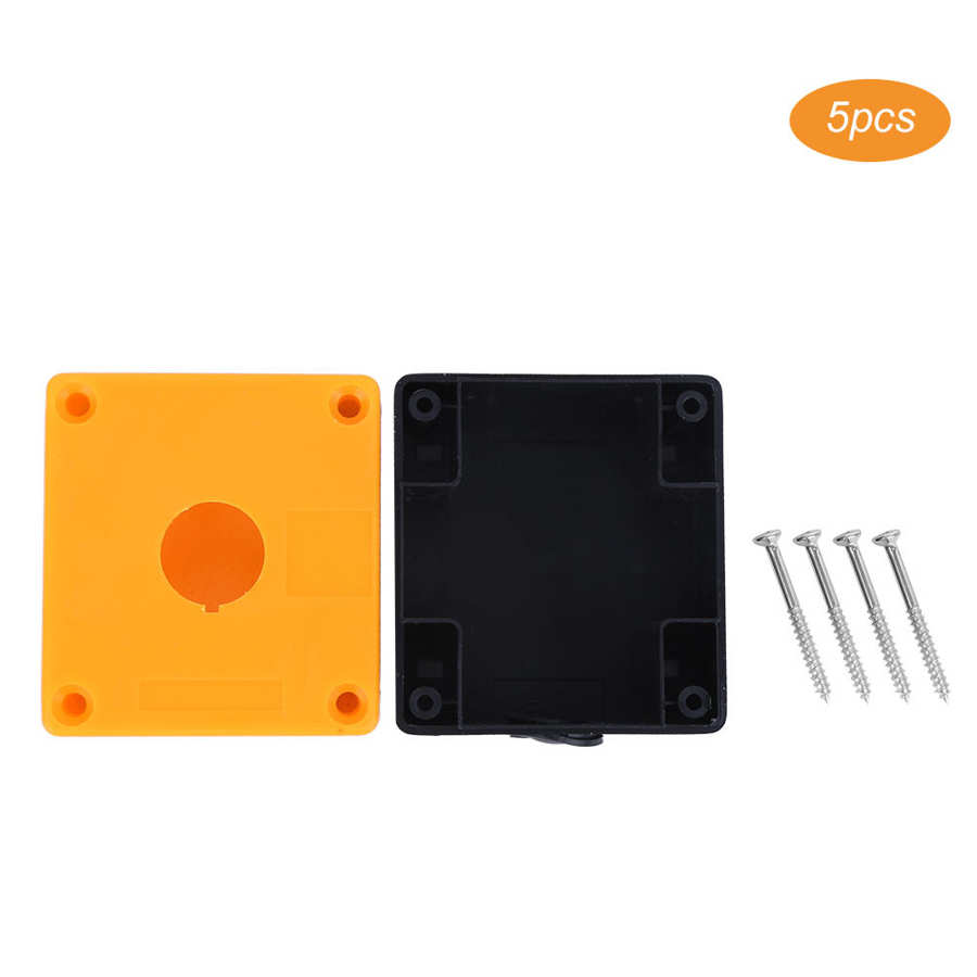 5Pcs Emergency Stop Box 22mm BX1-22 Control Switch Button IP65 Waterproof Junction Box
