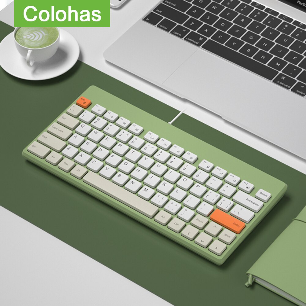 USB Wired Keyboard Mouse Combo Gaming Keyboard Slient Button Mini PC Gamer Keyboard Mouse Kits for Laptop Macbook Computer