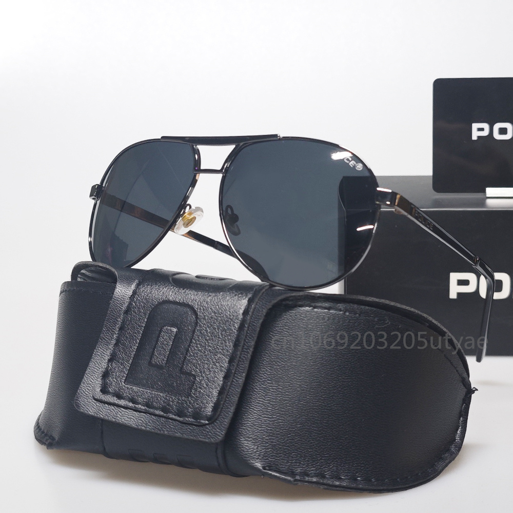 Óculos de sol de marca de luxo italiano original moda resistente uv polarizado óculos de sol de condução para homens mulheres vintage uv400 polidor: other / Verde