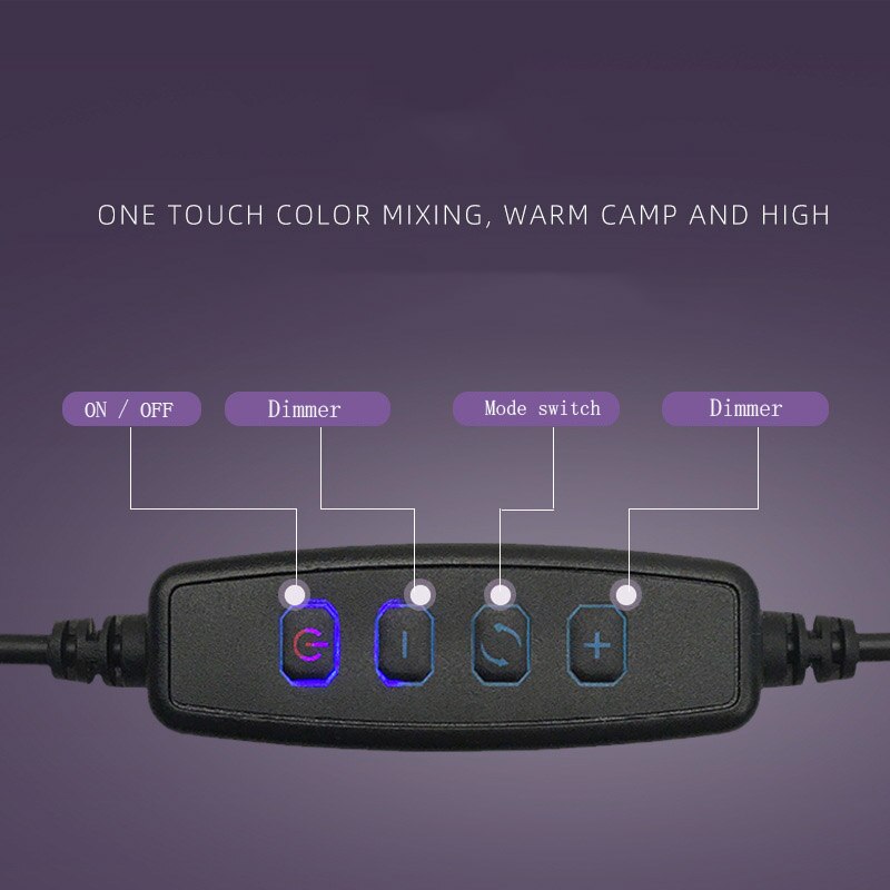 USB Power Led spotlight flexible tube cabinet lamp jewelry showcase switch lamp 3 Level Dimming counter Desk Table Lamp