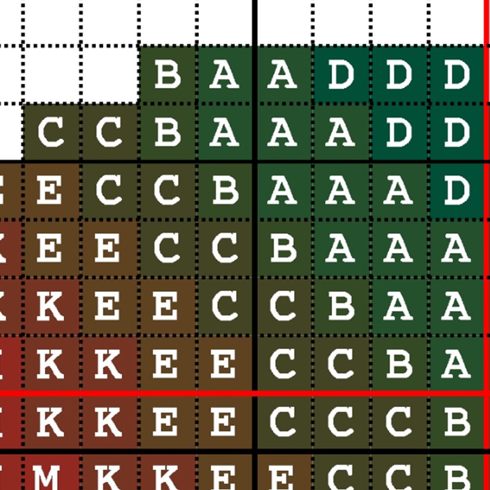 Lovely Snail Cross Stitch Pattern Chart DMC Symbol Color Chart