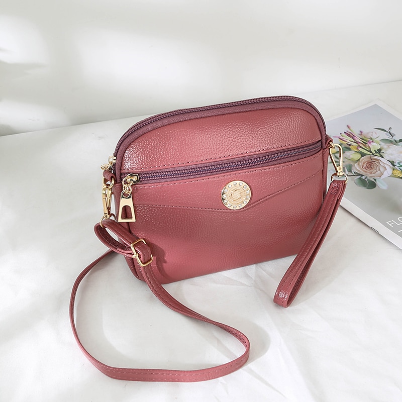 Zoete Mode Vrouwelijke Handtas Multifunctionele Tweeërlei Gebruik Messenger Shouldebag Hoge Pu Leer Vrouwen cross Body Bag: Roze