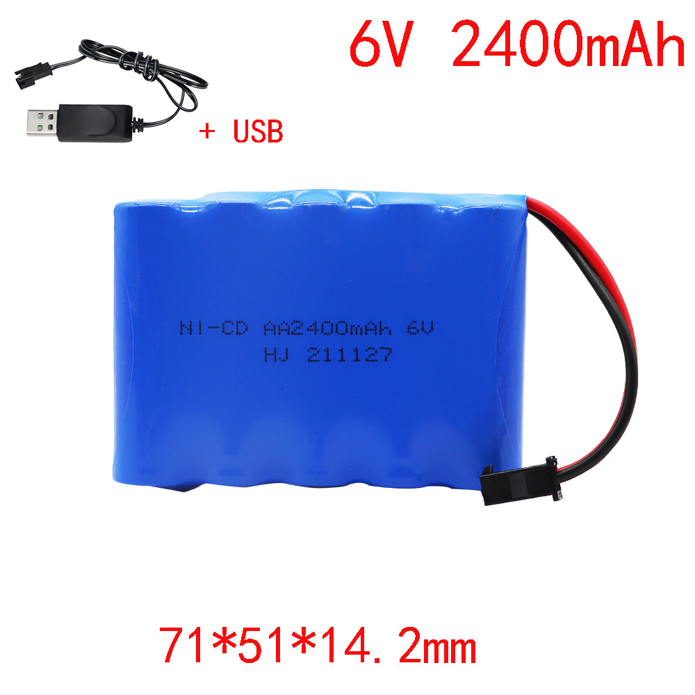4.8 V/6 V/7.2 V Ni-CD Batterij Oplaadbare Batterij AA Batterij Gebruikt voor Speelgoedauto Dump Truck Vierwielaandrijving Legering Klimmen Auto