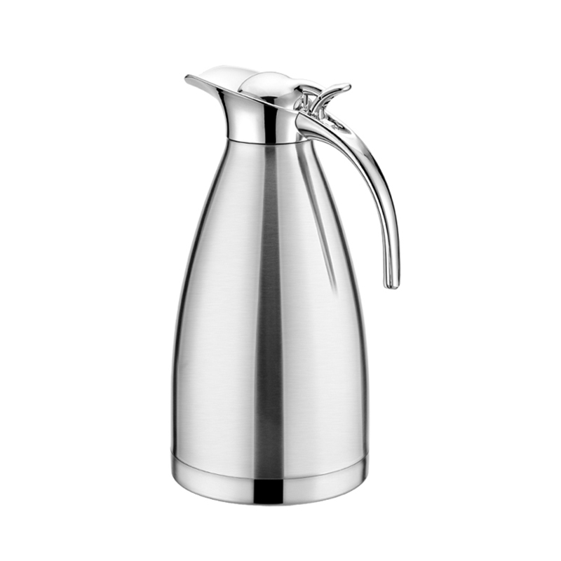 2L Double Wall Stainless Steel Thermos Bottle Pot Vacuum Flasks Coffee Tea Thermal Insulated Water Bottles Jug Travel termos: 2000ml / Silver