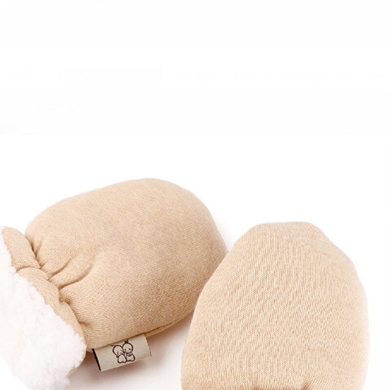 Baby Warm Mittens Thicken Soft Fleece Protector Gloves Infant Baby Boys Girls Winter Warm Gloves Newborn Mittens