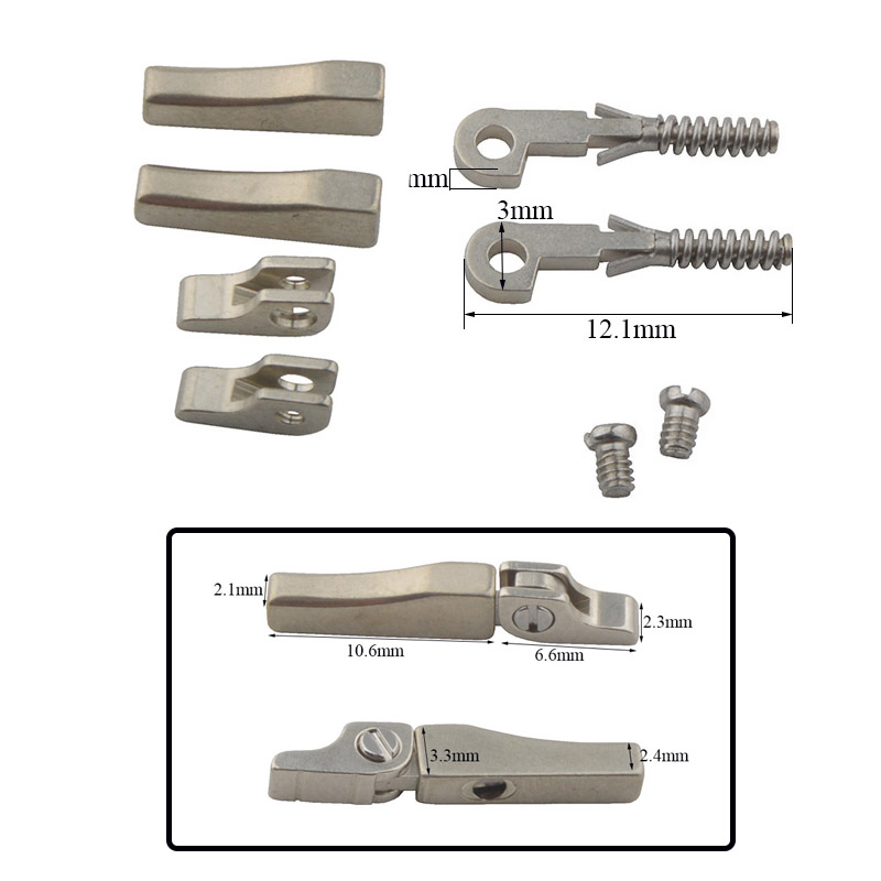 10sets 2,3mm Breite Brillen Federscharnier Mit Fall Gläser Einfach Installieren Flex Scharnier Gebrochene Feder Ersatzteil