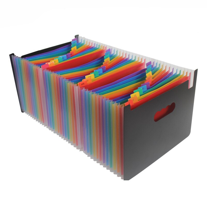 24 Pockets Expanding A4 File Folder Organizer Port... – Grandado