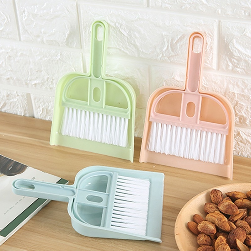 Mini escova de limpeza pequena vassoura dustpans conjunto desktop vassoura pá limpeza de lixo mesa ferramentas limpeza do agregado familiar