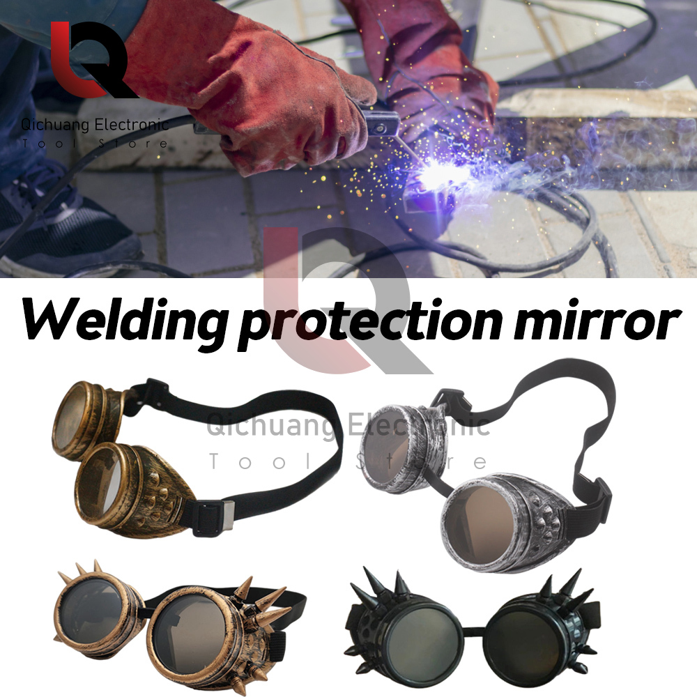 Sunglasses Vintage Style Steampunk Goggles Welding Punk Glasses Cosplay Personalization Four Colors Glasses