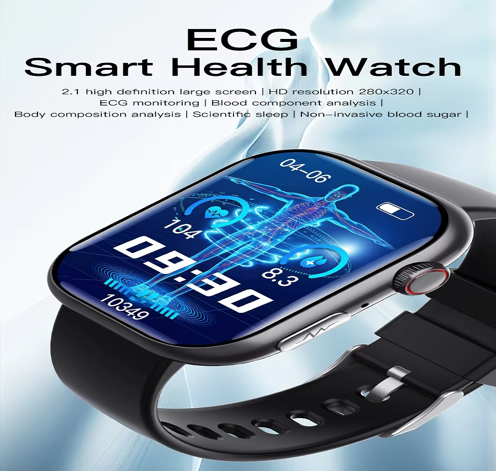 F100 Smartwatch 2024 Watches For Men Women With Bluetooth 5.3 Ecg Measurement Waterproof Oca Lcd Outdoor Smartwatch For Xiaomi