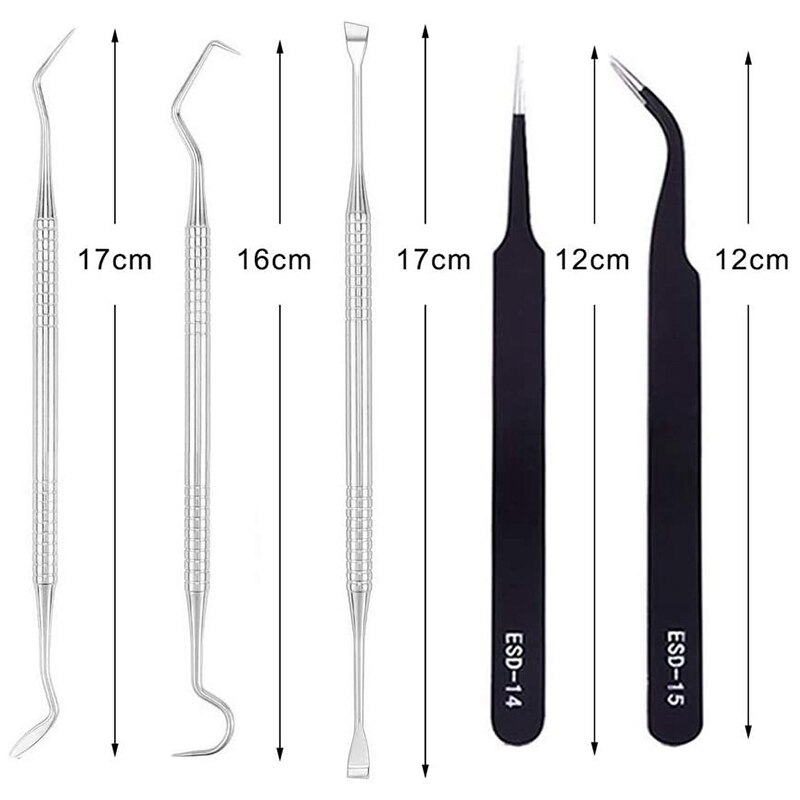 7 Pcs Vinyl Craft Paper Craft Tool Kit Craft Weeding Tool Kit for Weeding Vinyl, Silhouettes, Cameos, Lettering